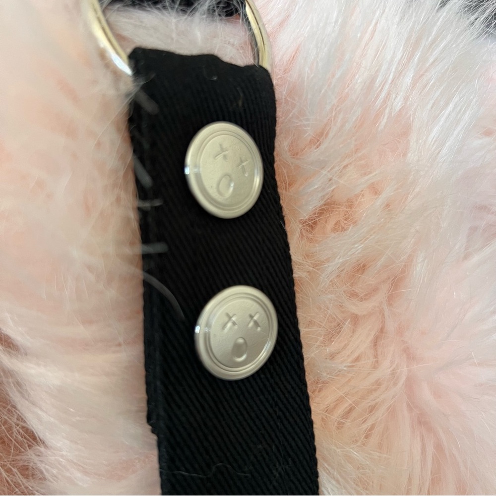 Current Mood Dolls Kill Women's Pink Faux Fur Harness Jacket - Picture 5 of 12